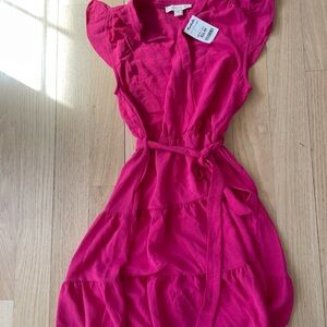 Vibrant Pink Sleeveless Dress